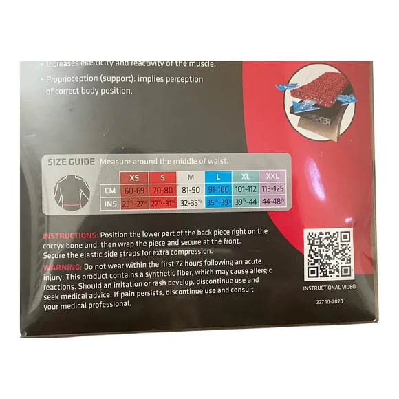 Thermoskin Adjustable Lumbar Support Stabilizing Back Brace XXL Beige Breathable - Picture 8 of 13